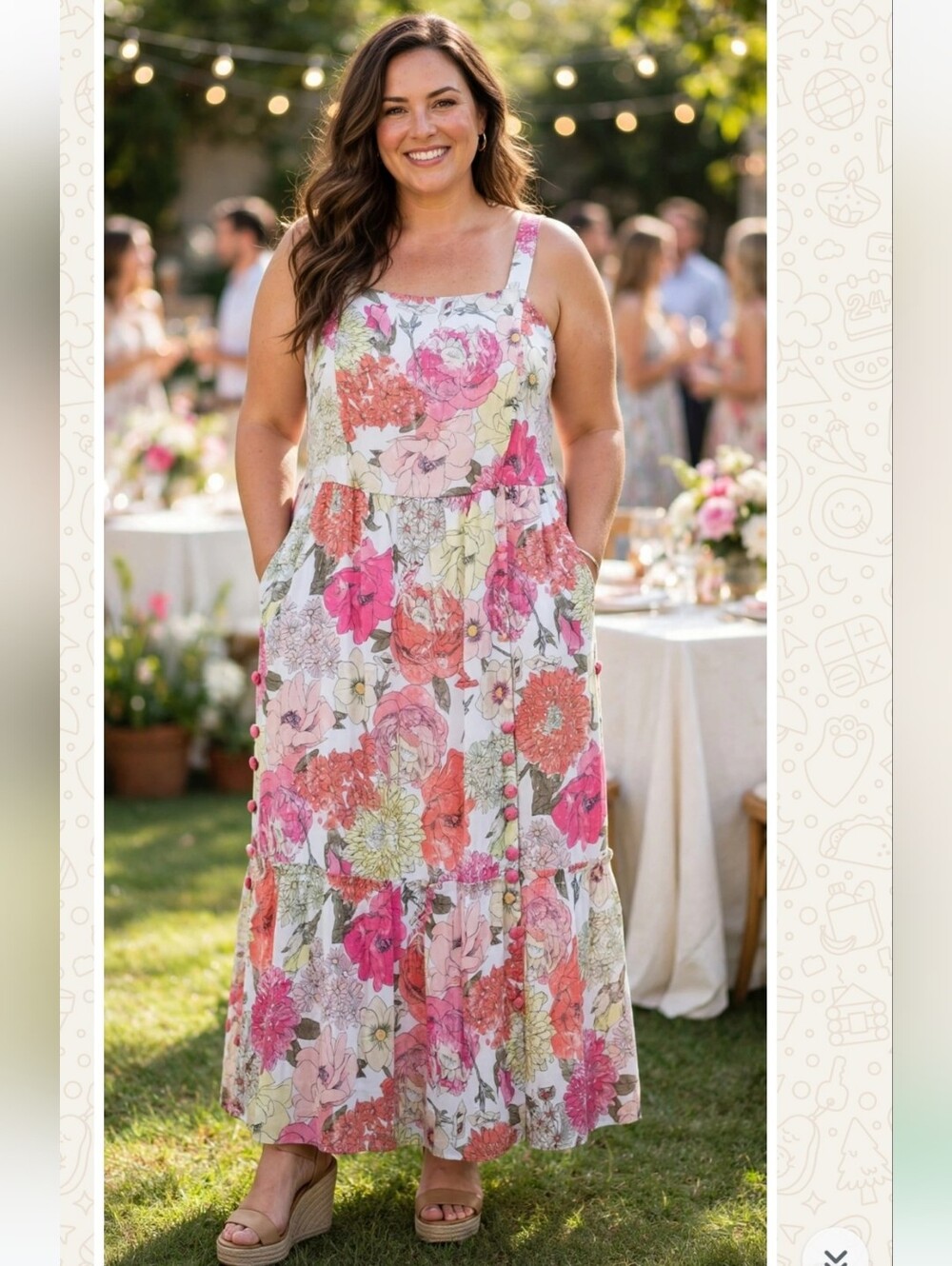 Plus Size Floral Maxi Dress